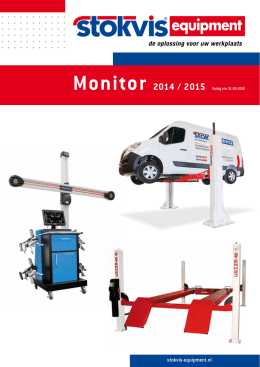 Monitor 2014 / 2015 - Stokvis Equipment