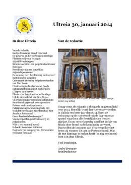 Ultreia 30 - Het Nederlands Genootschap van Sint Jacob