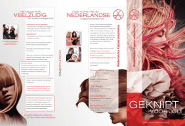 Download brochure (PDF) - Nederlandse Kappersakademie