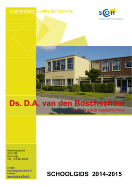 Ds. D.A. van den Boschschool