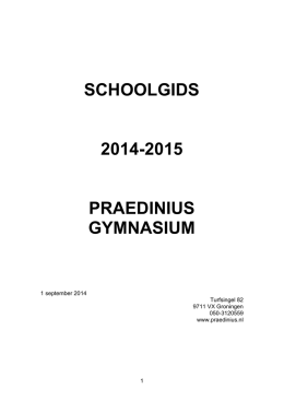 PG schoolgids 2014-2015