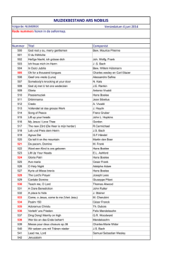 Muzieklijst NUMERIEK versie 20140604