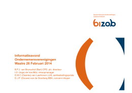 20140221_Waalre_Presentatie Bizob informatieavond