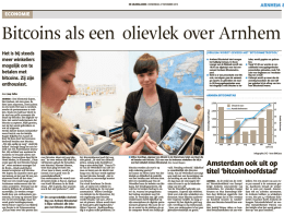 Bitcoin als een olievlek over Arnhem