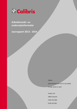 Rapportage Calibris (PDF)