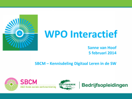 Bekijk de presentatie WPO Interactief