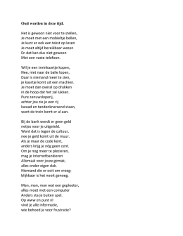 gedicht van Klaas Hessels