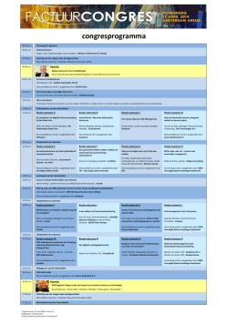 Programma Factuurcongres 2014
