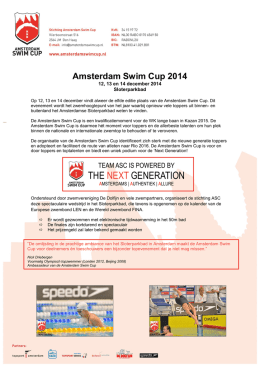 1 - Amsterdam Swim Cup
