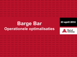 Barge bar - Operationele optimalisaties