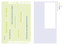 MCC Omnes, nieuwsbrief oktober 2014