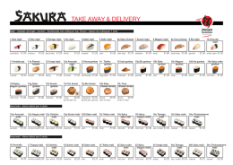 Download menu - Sakura Sushibar