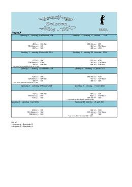 Poule A - S.D.O.B. Darts