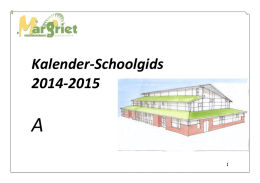 Augustus 2012 - Pc Basisschool Margriet in Ermelo
