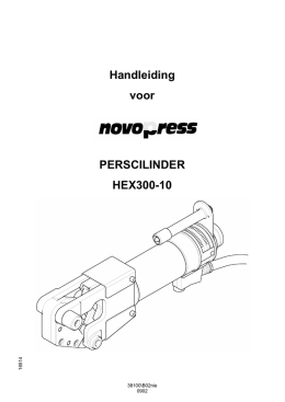 Handleiding voor PERSCILINDER HEX300-10