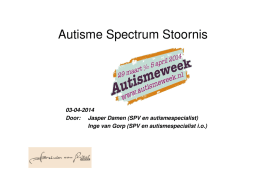 Autisme Spectrum Stoornis - Reinier van Arkel Groep