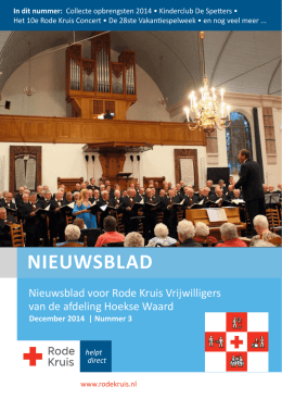 Nieuwbrief december 2014