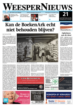 19 november - WeesperNieuws
