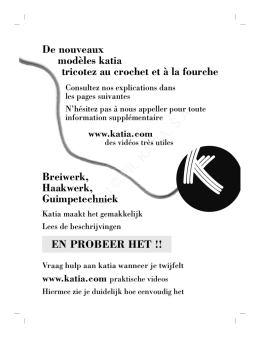 De nouveaux mod&egrave;les katia tricotez au crochet et &agrave; la fourche