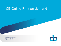 CB Online Print on demand