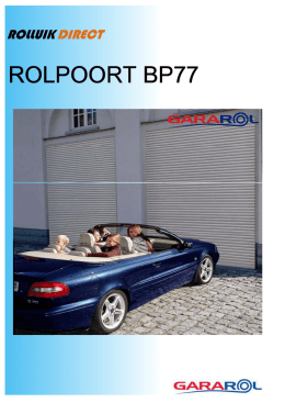 ROLPOORT BP77 - Geerts Garagedeuren