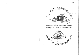 bulletin 33 - Streekmuseum Hoeksche Waard