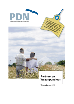 Partner- en Wezenpensioen - Pensioenfonds DSM Nederland