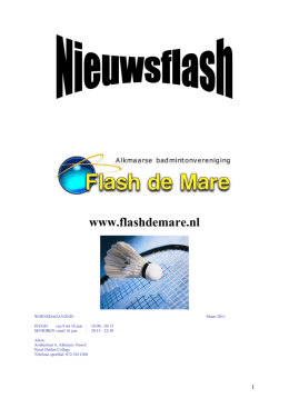 Nieuwsflash 2011 03