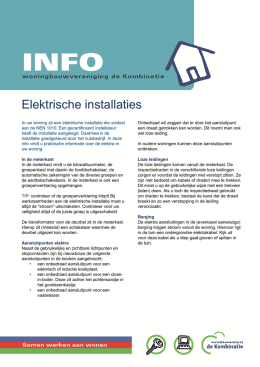 Info Elektrische Installaties