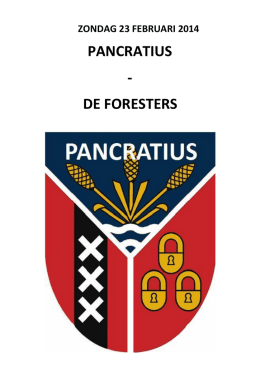 PANCRATIUS - DE FORESTERS - Fotografie Hans van Dijk