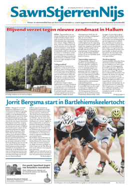 Jorrit Bergsma start in Bartlehiemskeelertocht