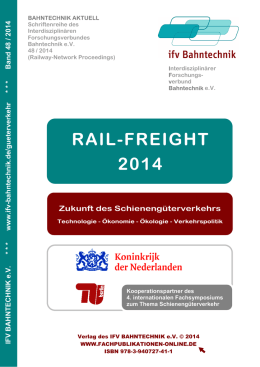 rail-freight 2014 - IFV BAHNTECHNIK eV