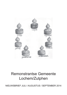 nieuwsbrief juli-september 2014