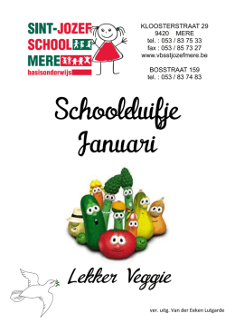 Lekker Veggie - Sint Jozefschool Mere