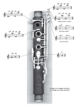 De kleppen van de klarinet
