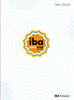 Download de IBA Open Oproep brochure als PDF