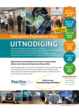 Interactive Experience Days