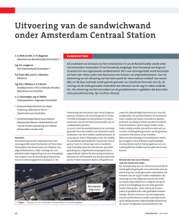 Uitvoering van de sandwichwand onder Amsterdam