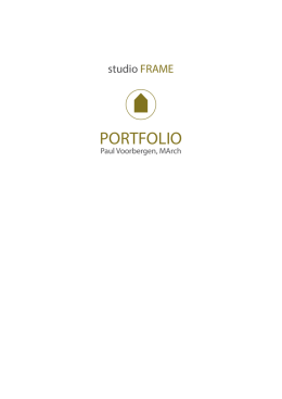 PORTFOLIO - studio FRAME