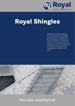 Royal Shingles - Royal Roofing Materials