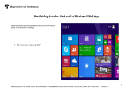 Handleiding instellen HvA mail in Windows 8 Mail App