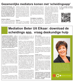 Mediation Beter Uit Elkaar: download de scheidings app, vraag