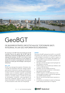 Flyer GeoBGT... - Esri Nederland