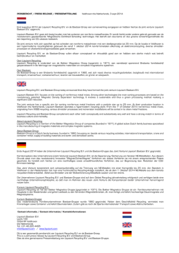PERSBERICHT / PRESS RELEASE