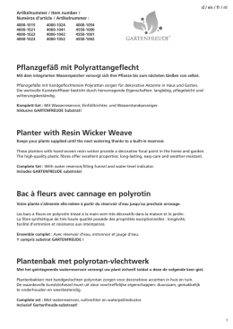 Pflanzgefäß mit Polyrattangeflecht Planter with Resin Wicker Weave