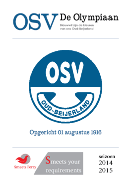 3e weekbrief - OSV Oud