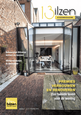 PREMIES VERBOUWEN EN RENOVEREN Een