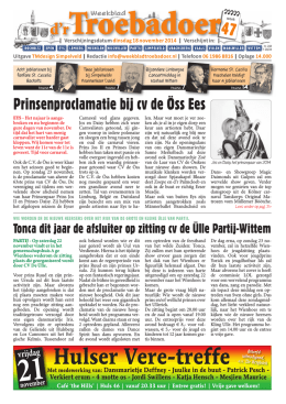 Troebadoer nr 47 - Uit in Simpelveld