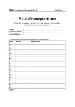 MatrixFramepracticum 2013-2014