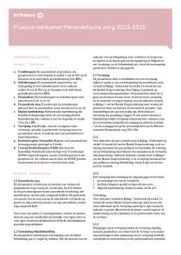 Plusovereenkomst Paramedische Zorg 2015-2016 (pdf)